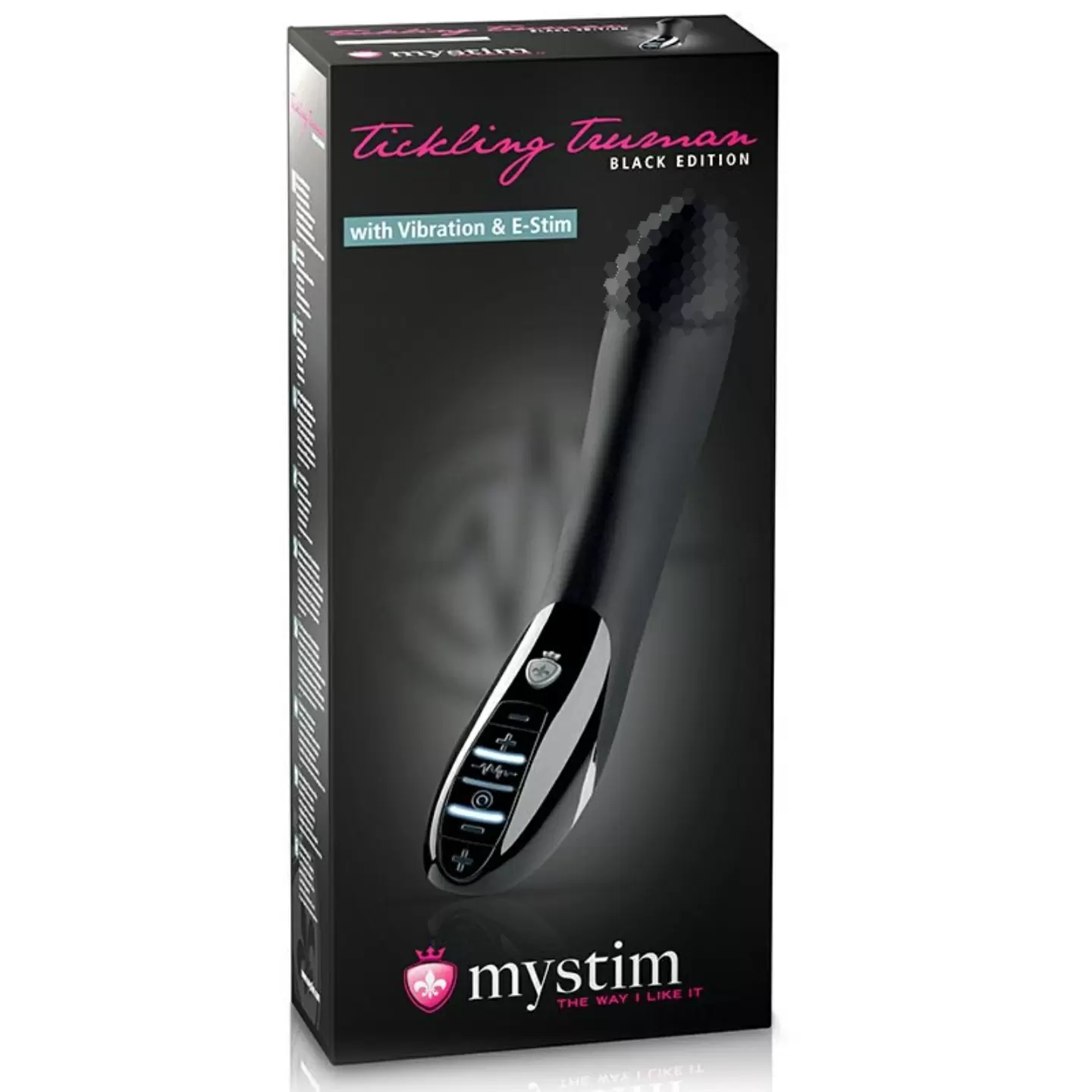 Вибромассажер c электростимуляцией Tickling Truman Black Edition анатомический – черный