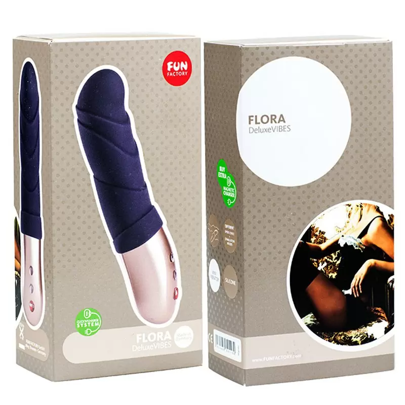 Стильный перезаряжаемый вибратор Flora - фиолетовый