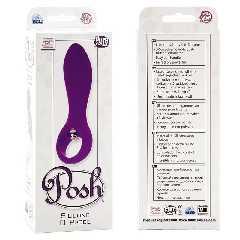 Анальный стимулятор Posh Silicone “O” Probe фиолетовый