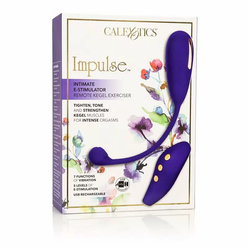 Виброяйцо Impuls Remote Kegel Exerciser с электростимуляцией – фиолетовый