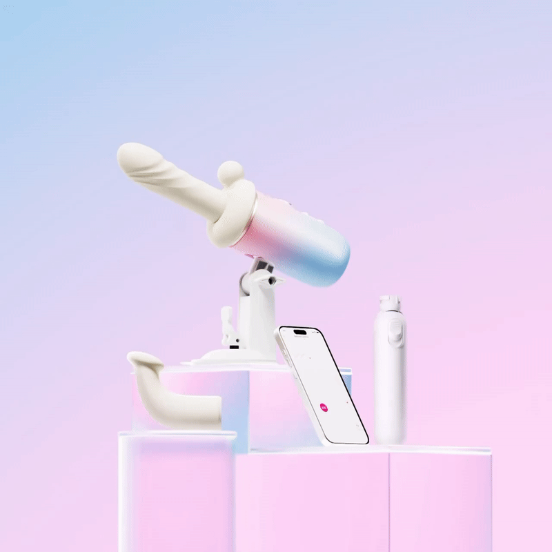 Интерактивная секс-машина Lovense Spinel Thrusting, с функциями вибрации, толчков и нагрева, поддержка функции громкой связи