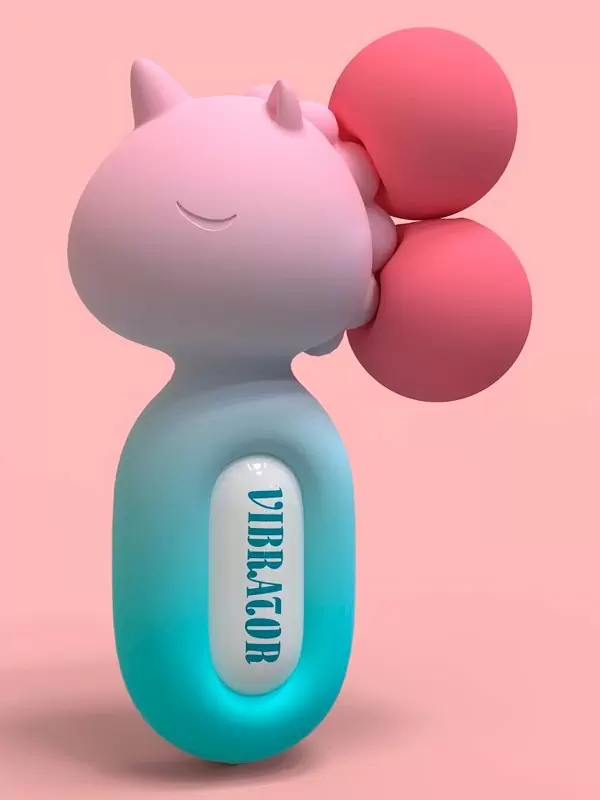 Мощный вибратор Youvic UNICORN, 12,6 см, 10 режимов, в виде единорога, силикон