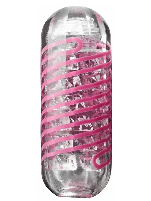 Нереалистичный мастурбатор Tenga Spinner Brick, 13 см, ТПЭ, розовый