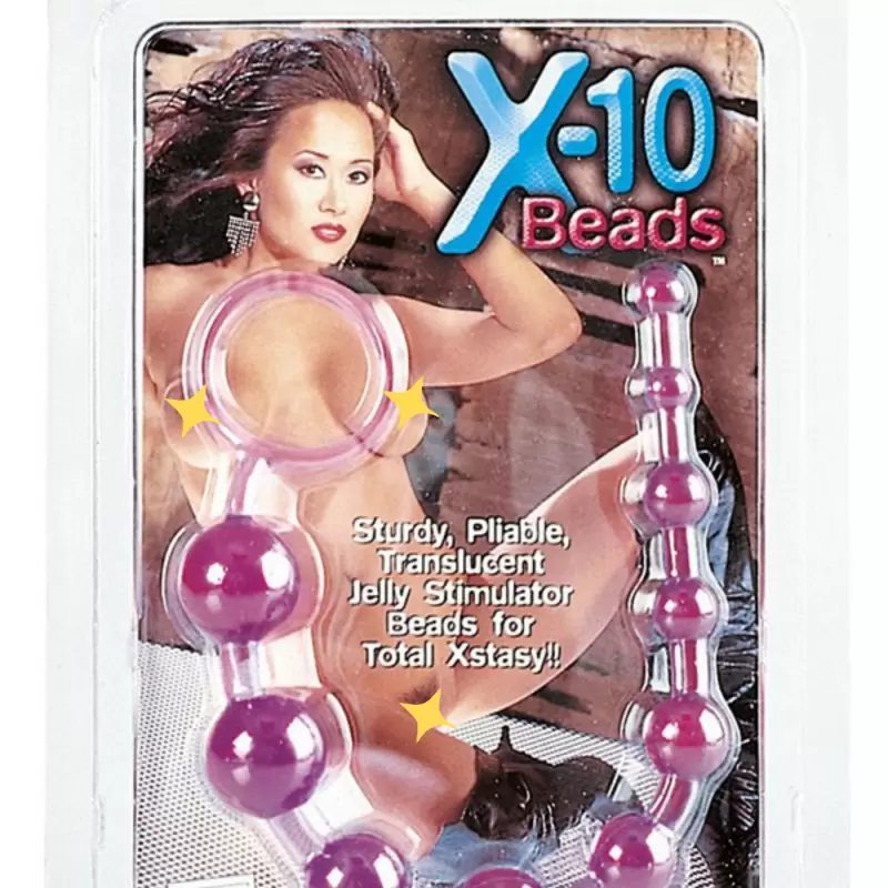 Анальная цепочка X-10 Beads – фиолетовая