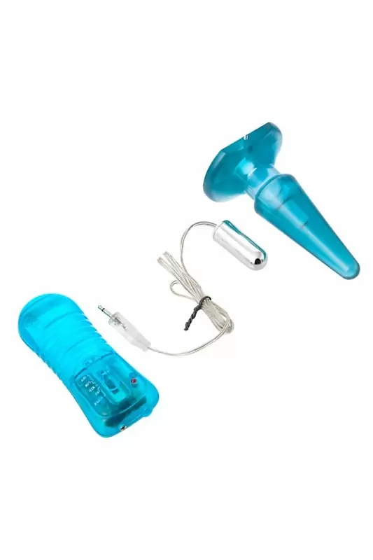 Анальная вибровтулка TOYFA - голубой