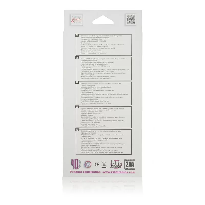 Вибратор Love Rider Butterfly Lovers с клиторальным стимулятором в форме бабочки – розовый