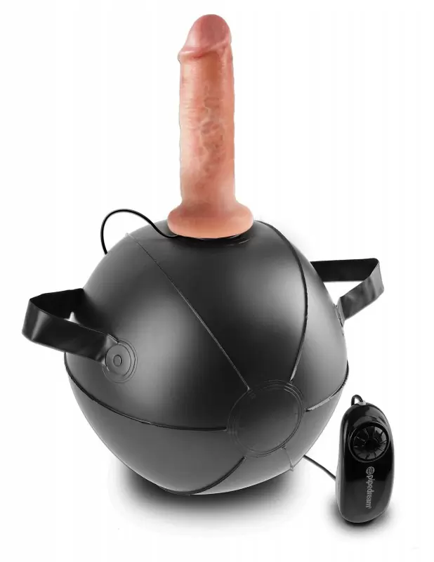 Мини-мяч Vibrating Mini Sex Ball с вибрацией и насадкой-реалистиком 6