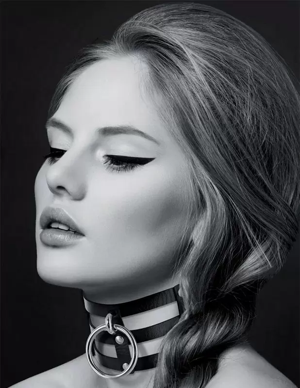 Элегантный чокер Concorde CHOKER FETISH NOIR, 38 см, полиуретан, черный