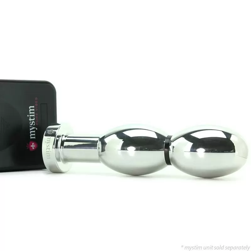 Анально-вагинальный массажер O(h!)-thello с электростимуляцией – серебристый