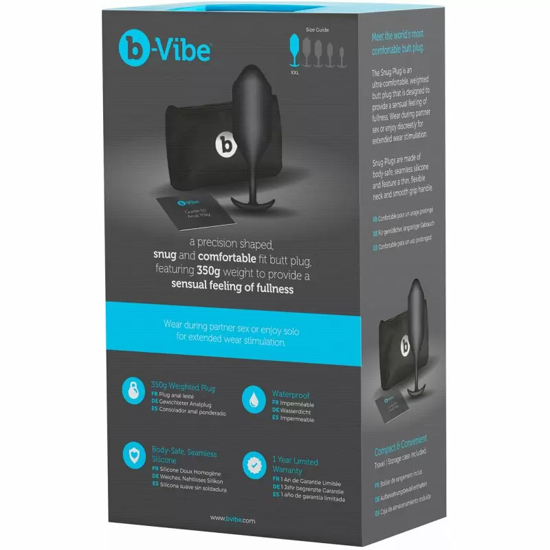 Профессиональная пробка для ношения B-vibe Snug Plug 5