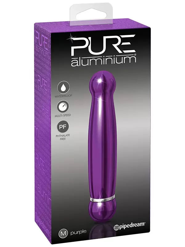 Вибромассажер Pure Aluminium Medium Purple – фиолетовый