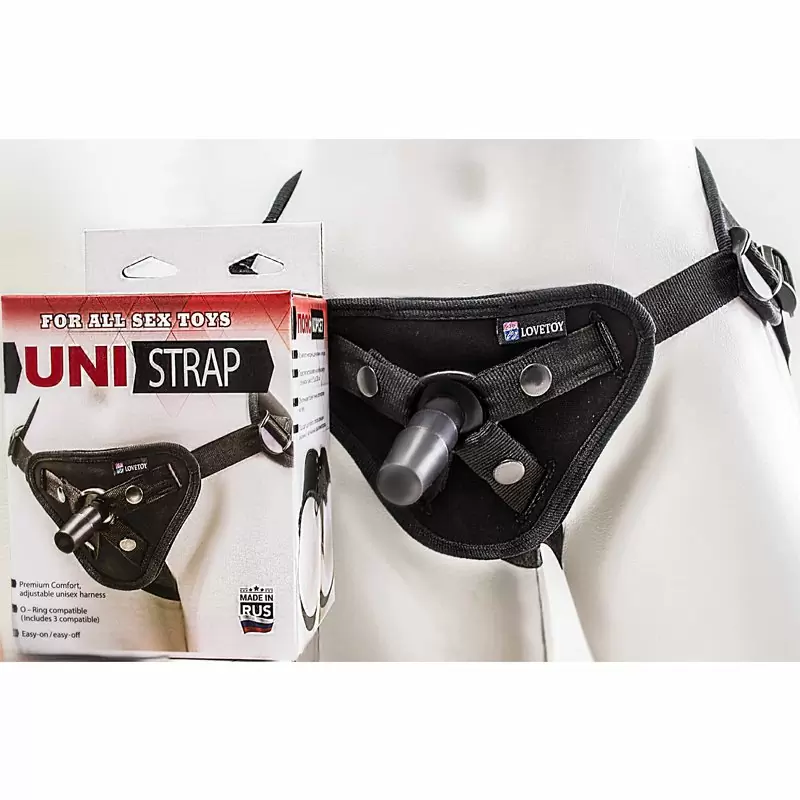 Универсальный корсетный пояс Harness Uni Strap на шнуровке – черный