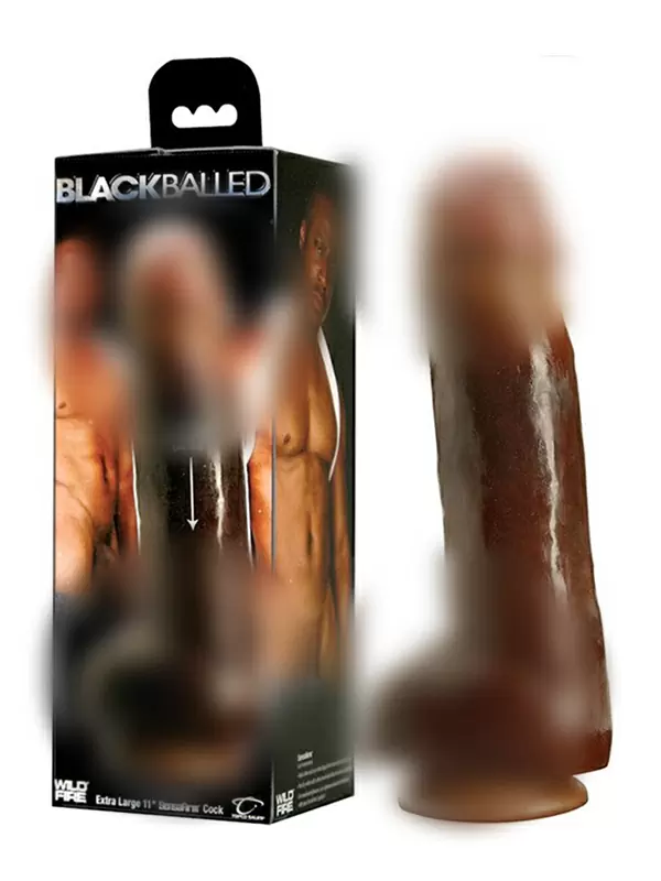 Фаллоимитатор Black Balled на присоске – мулат