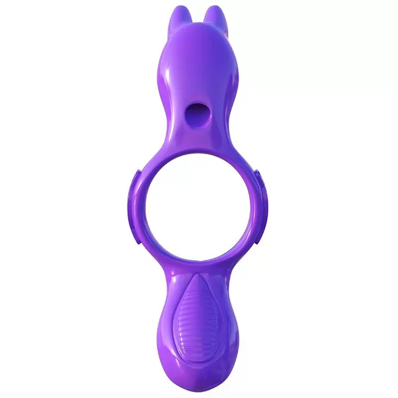 Эрекционное кольцо His And Hers Ultimate Rabbit с вибрацией – фиолетовый