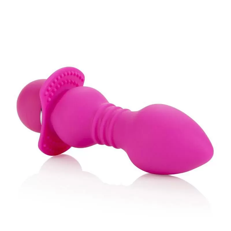 Оригинальная анальная пробка с вибрацией Booty Call Booty Player – розовый