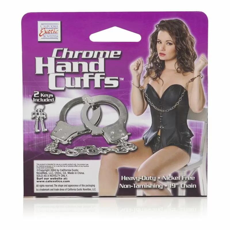 Наручники металлические Chrome Hand Cuffs хромированные