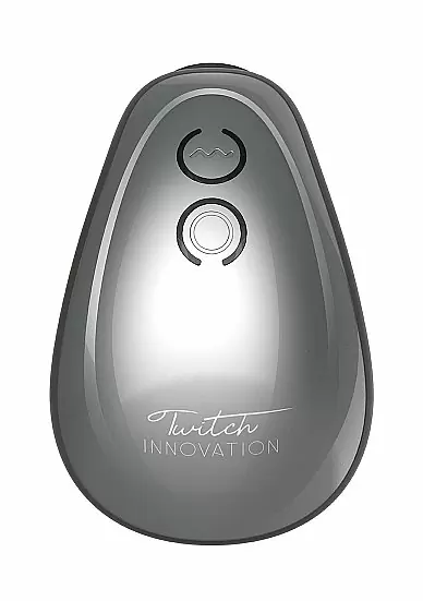 Клиторальный вибратор Twitch Hands с вакуумным эффектом (серебристый): 10.5 см, 14 режимов работы, силикон