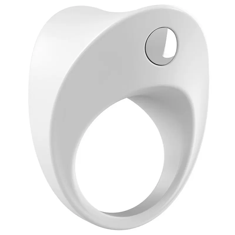 Эрекционное кольцо Ovo  B11 с вибрацией – белый