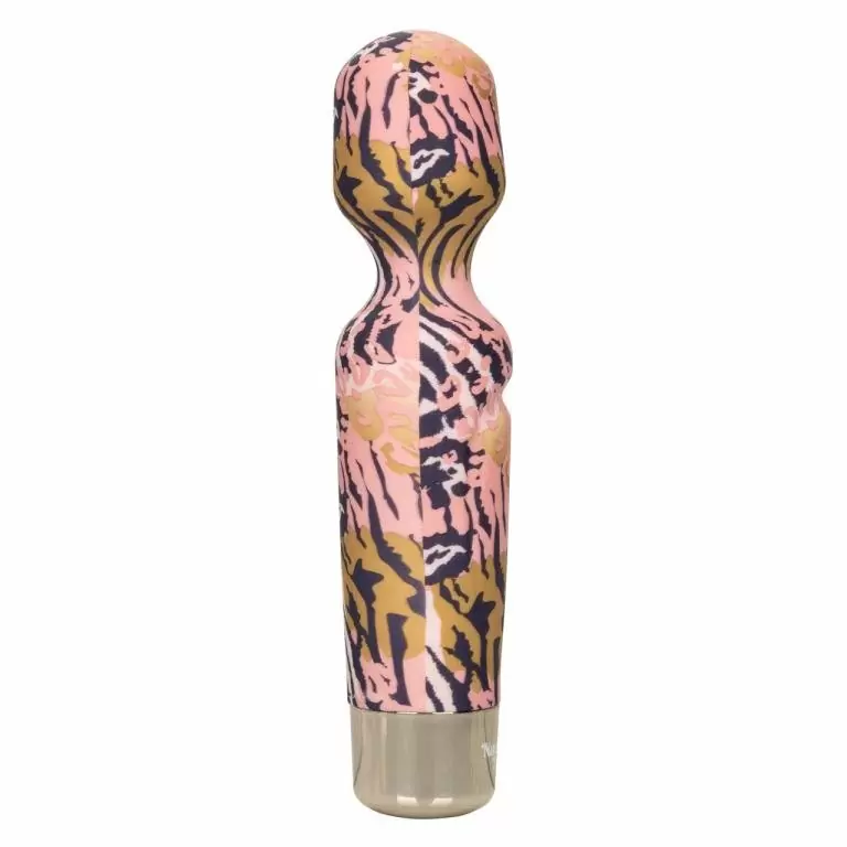 Гладкий вибратор Naughty Bits Wand To Fuck, 19 см, 10 режимов, разноцветный