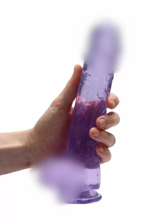 Фалоимитатор из эластомера 25 см. Realistic Dildo With Balls (фиолетовый)
