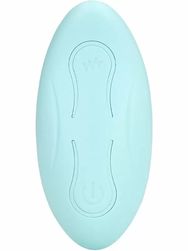 Тройной вибратор Breezy Blue, с пультом Д/У, 11,4 см, 10 скоростей, голубой