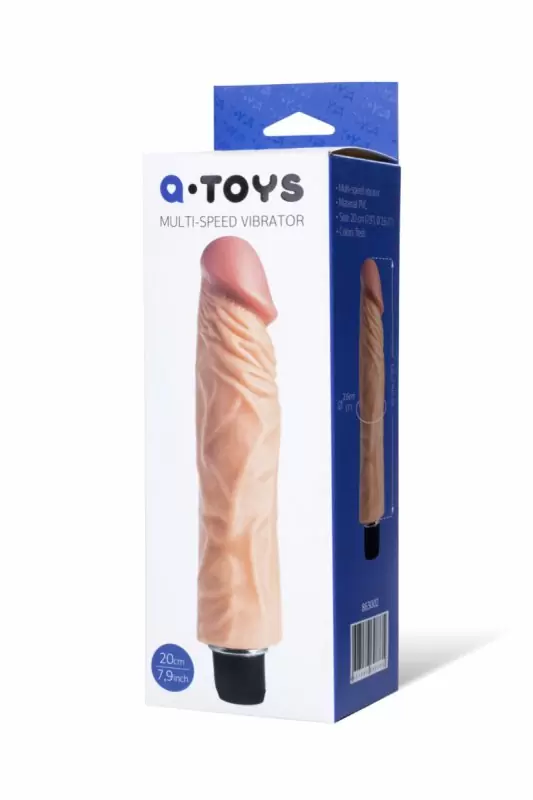 Реалистичный вибратор с венами и морщинками TOYFA A-Toys – телесный 