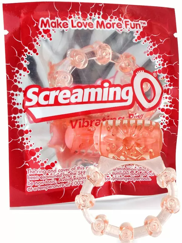 Классическое виброкольцо Screaming O - Vibrating Ring – оранжевый