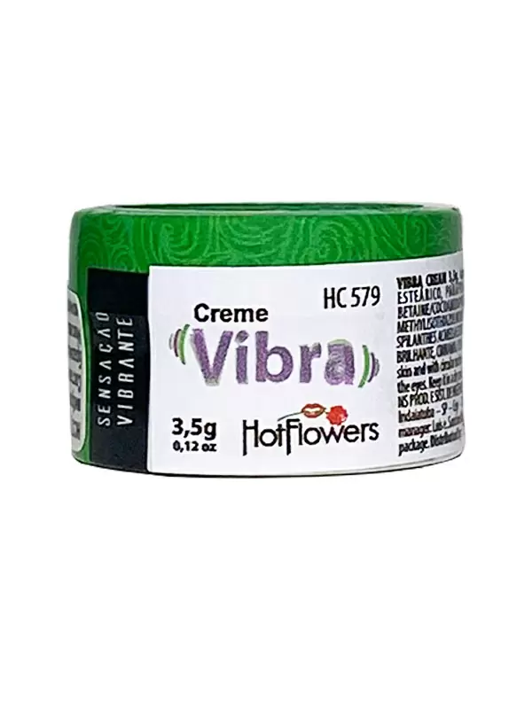 Возбуждающий крем Hot Flowers Vibra с эффектом вибрации, масляная основа, наружное применение, 3,5 грамма