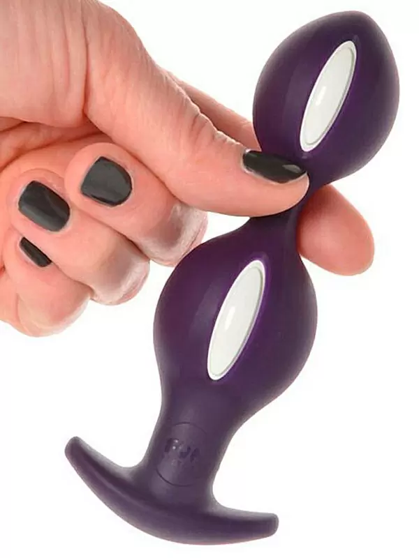 Анальные шарики Fun Factory B BALLS, со смещенным центром тяжести, 12,5 см, фиолетовый