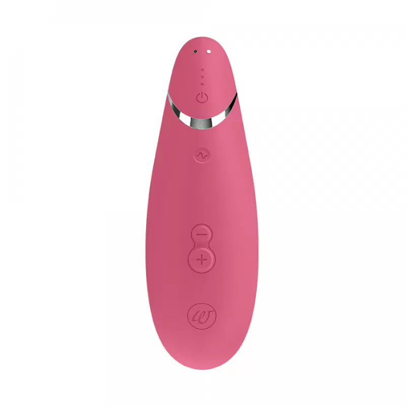 Вакуумный стимулятор клитора Womanizer Premium 2, функция умного отключения звука, 14 скоростей, малиновый