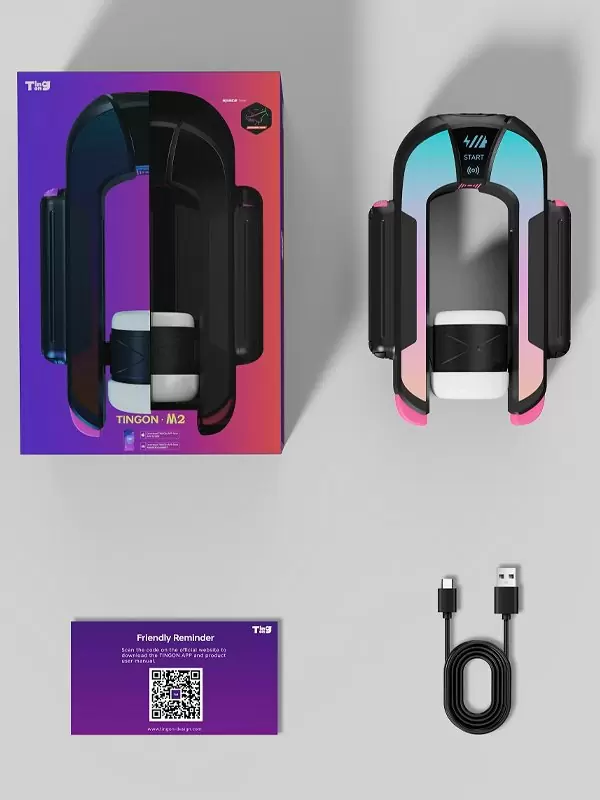 Интерактивный автоматический мастурбатор Tingon M2, 31 см, датчики давления, управление через приложение, ТПЕ