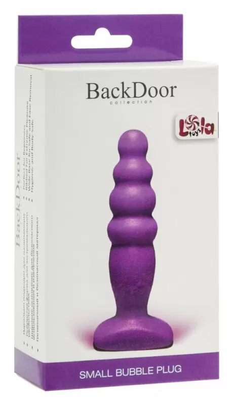 Анальный стимулятор Small Bubble Plug purple 511594lola
