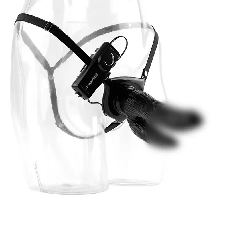 Двойной страпон Vibrating Dual Penetrator с вибрацией – черный	