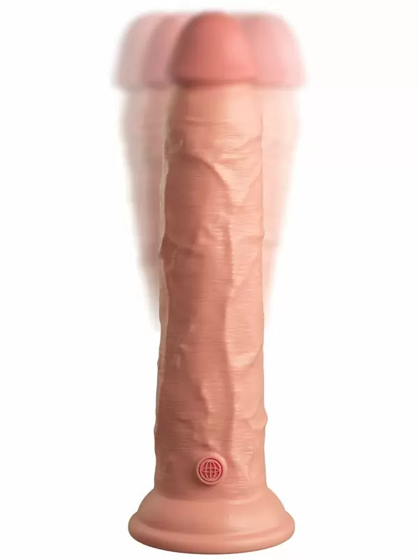 Реалистичный фаллоимитатор Pipedream King Cock Elite, с пультом Д/У, 7 режимов, 22,9 см