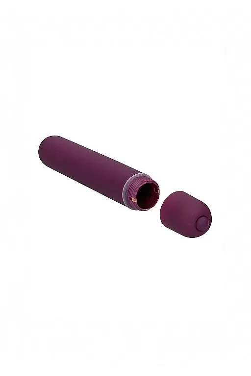 Вибропуля Bullet Vibrator - Extra Long - Purple: 10 см, 10 режимов работы, АБС-пластик