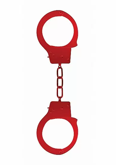 Металлические наручники Beginner's Handcuffs (красные)