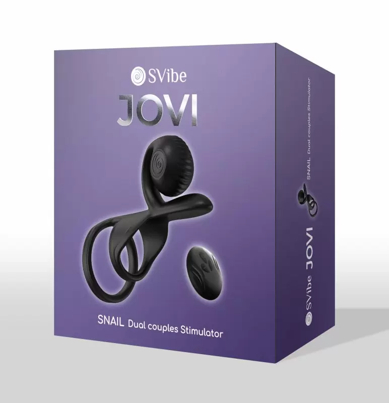 Инновационное эрекционное кольцо SVibe JOVI, 8 режимов работы, пульт ДУ, двойная стимуляция