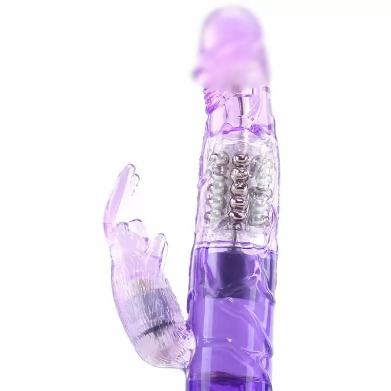 Элегантный вибратор-кролик Petite Jack Rabbit, 21,5 см, ТПР, фиолетовый