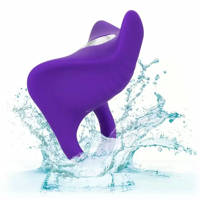 Эрекционное виброкольцо Remote Orgasm Ring с беспроводным пультом – фиолетовый