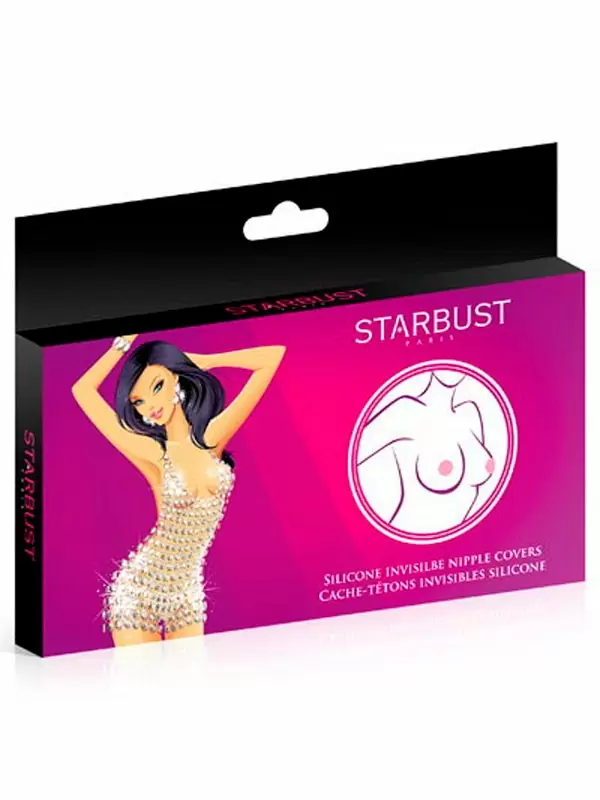 Мягкие наклейки на соски Concorde STARBUST NIPPLE COVERS SILICONE, силикон, телесный