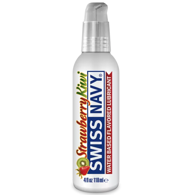 Ароматизированный лубрикант Swiss Navy со вкусом клубники и киви – 118 мл