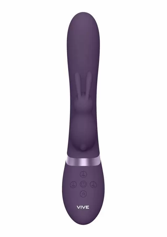 Инновационный вибратор-кролик Taka, с функцией нагнетания воздуха, 21,3 см, фиолетовый