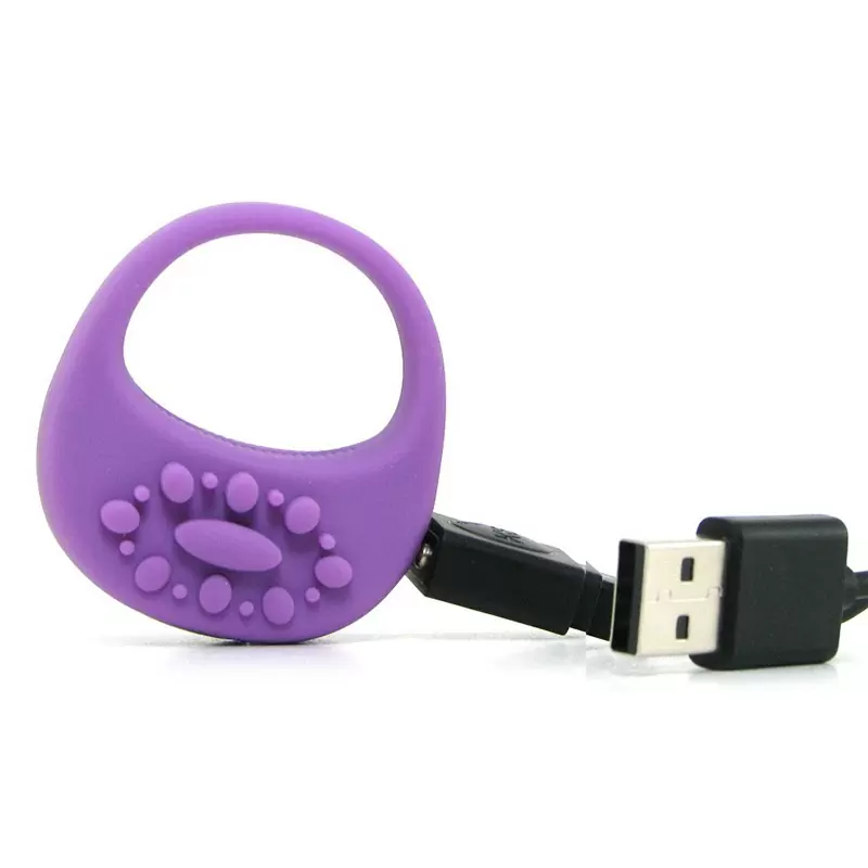 Перезаряжаемое вибро-кольцо Ela – фиолетовое