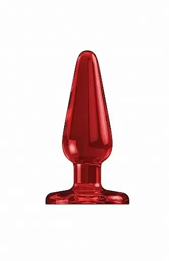 Анальная пробка Basic Acrylic - 3 Inch красная