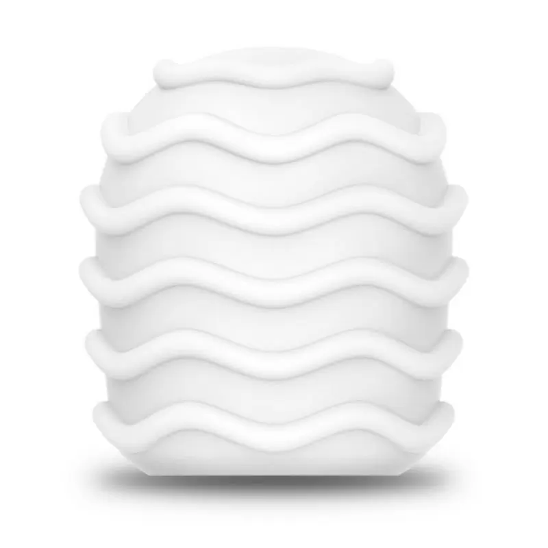 Текстурированная мягкая насадка Spiral со спиральным рельефом для массажера le Wand - белый