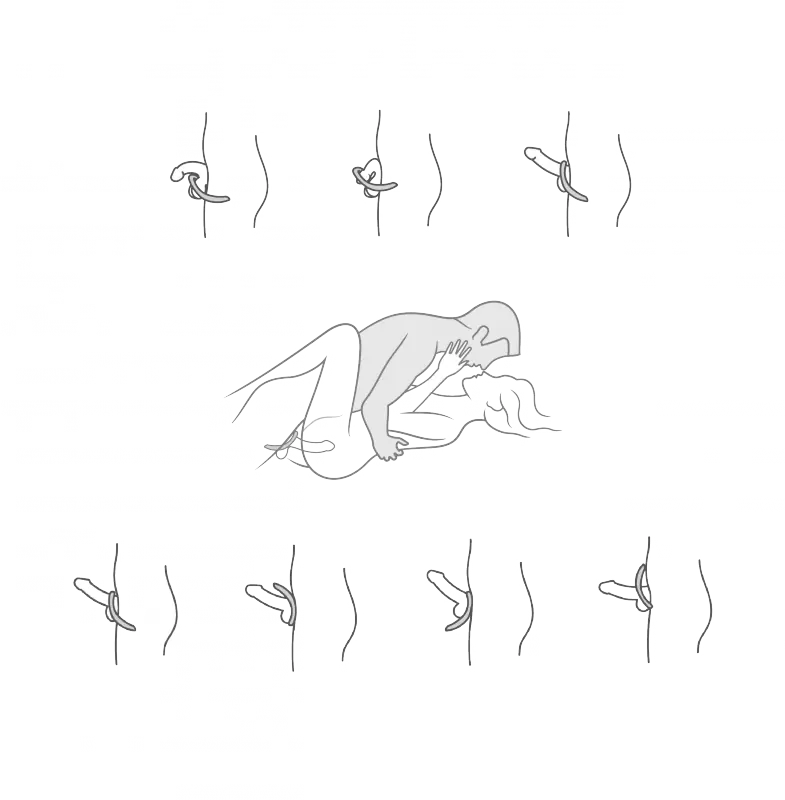 Плотное эрекционное виброкольцо со стимулятором промежности Verge by We-Vibe - серый