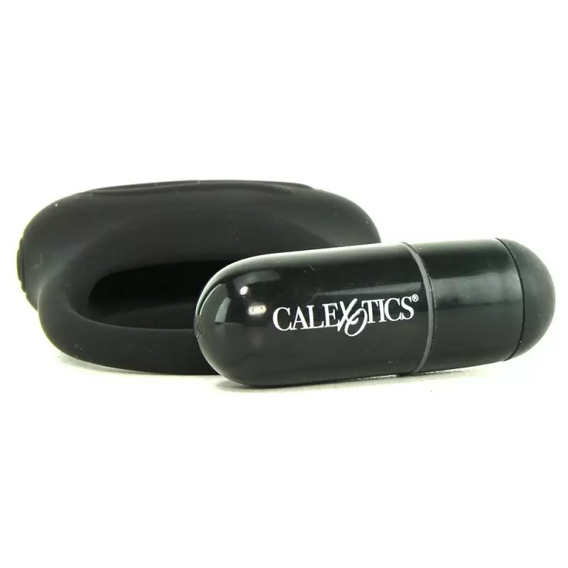 Эрекционное кольцо с вибрацией Silicone Lover's Arouser – черный