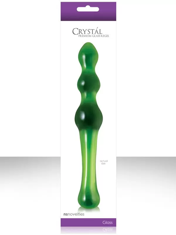 Стимулятор для вагинальных мышц Crystal Glass Kegel - Green