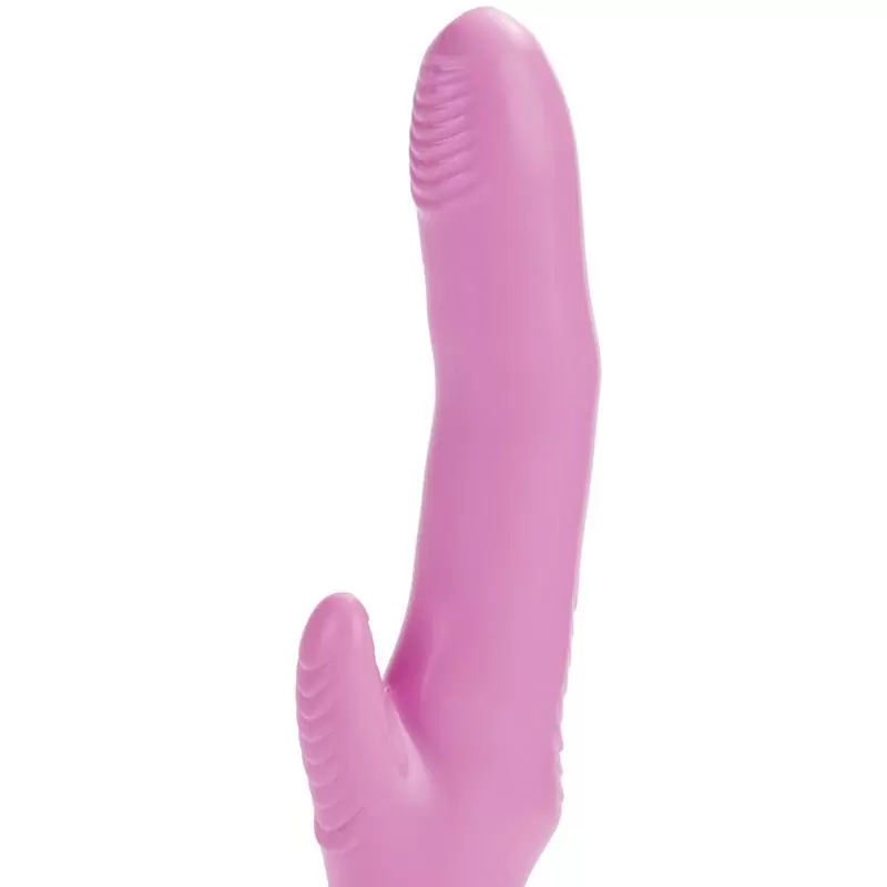 Гибкий вибромассажер First Time Flexi Rocker со стимуляцией клитора – розовый	