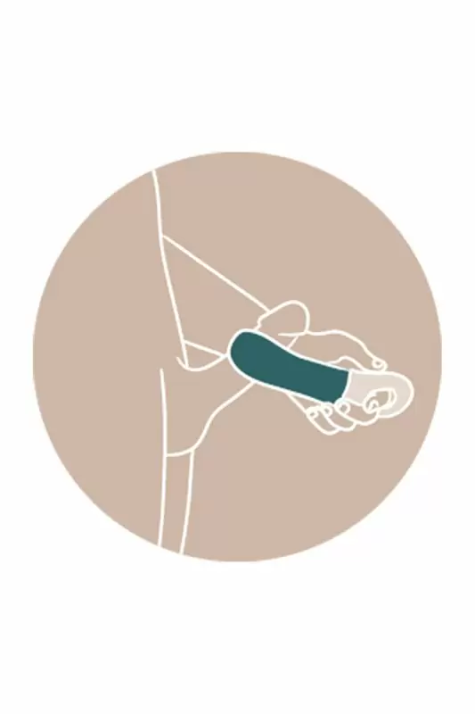 Вибромастурбатор Manta от Fun Factory, силикон, зеленый, 16 см